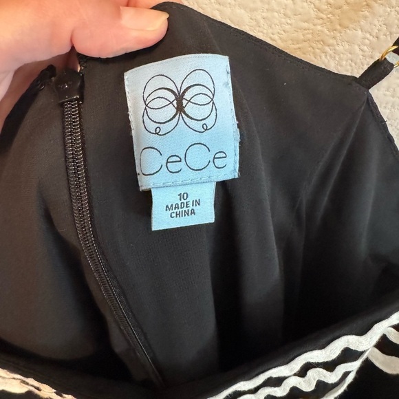CeCe Black Summer Dress Size L - Picture 5 of 9